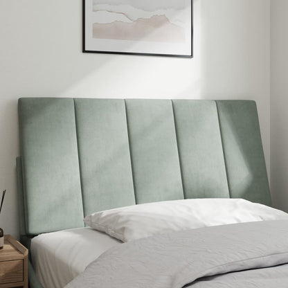 Hoofdbordkussen 100 Cm Velvet Lichtgrijs