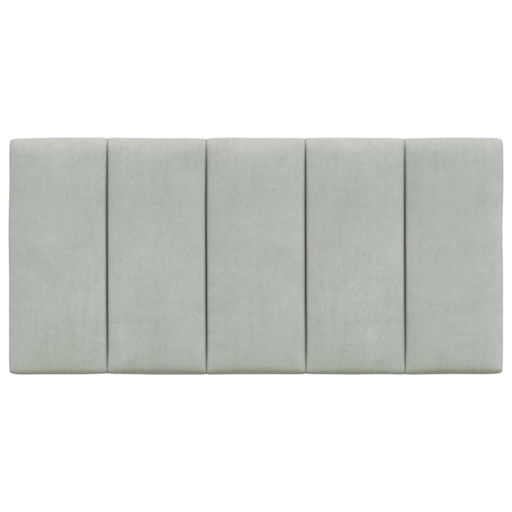 Hoofdbordkussen 100 Cm Velvet Lichtgrijs