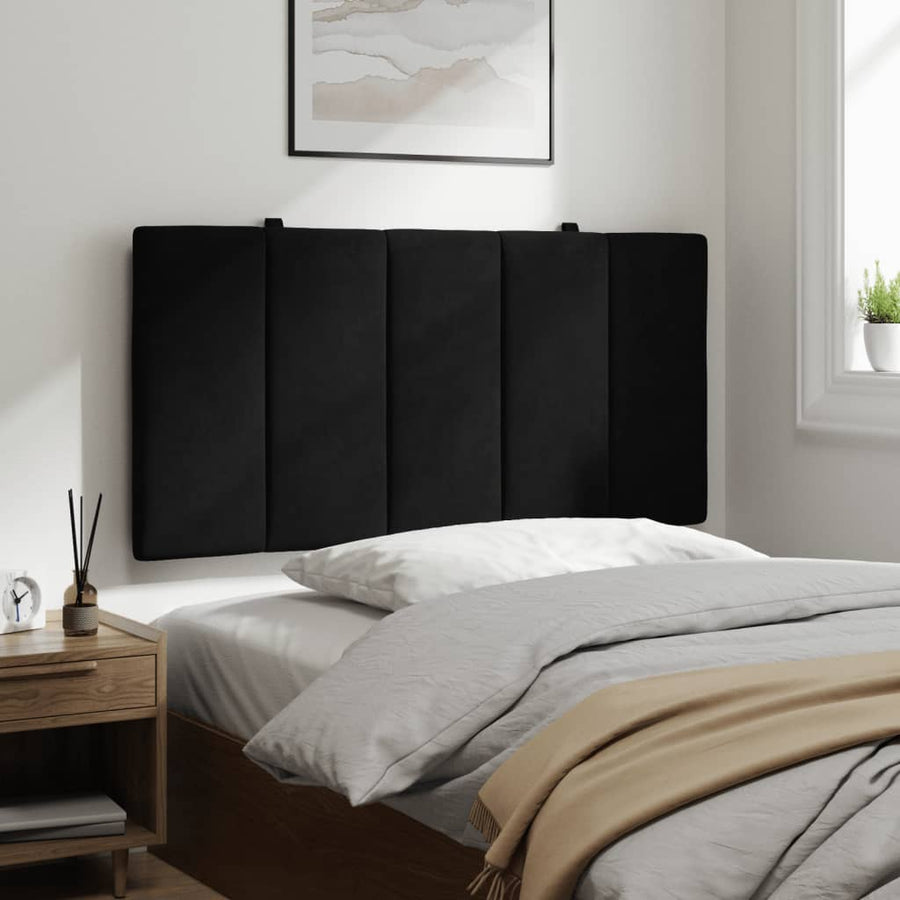 Hoofdbordkussen 100 Cm Fluweel Zwart