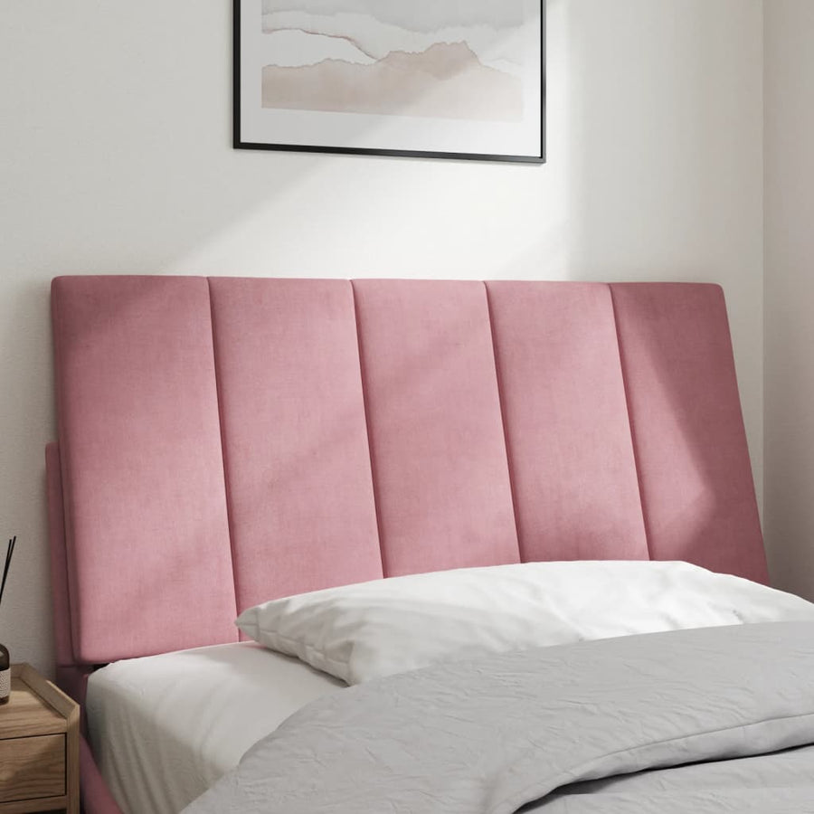 Hoofdbordkussen 100 Cm Fluweel Roze