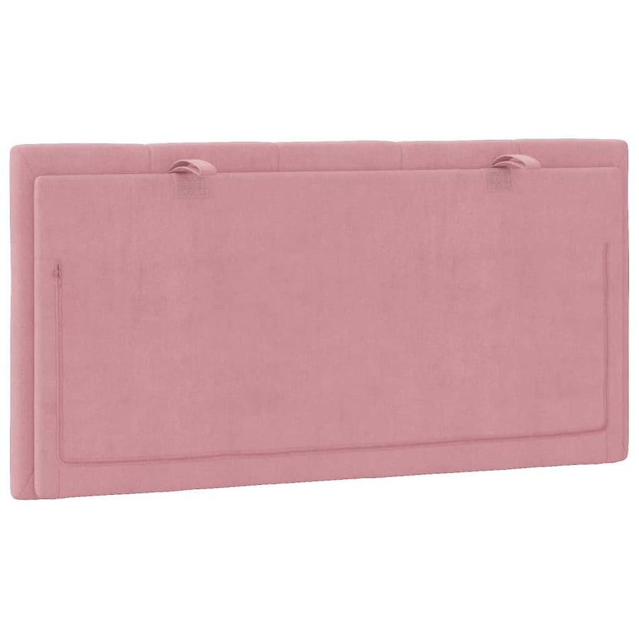 Hoofdbordkussen 100 Cm Fluweel Roze