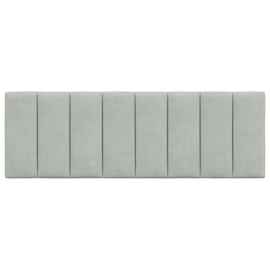 Hoofdbordkussen 120 Cm Fluweel Lichtgrijs