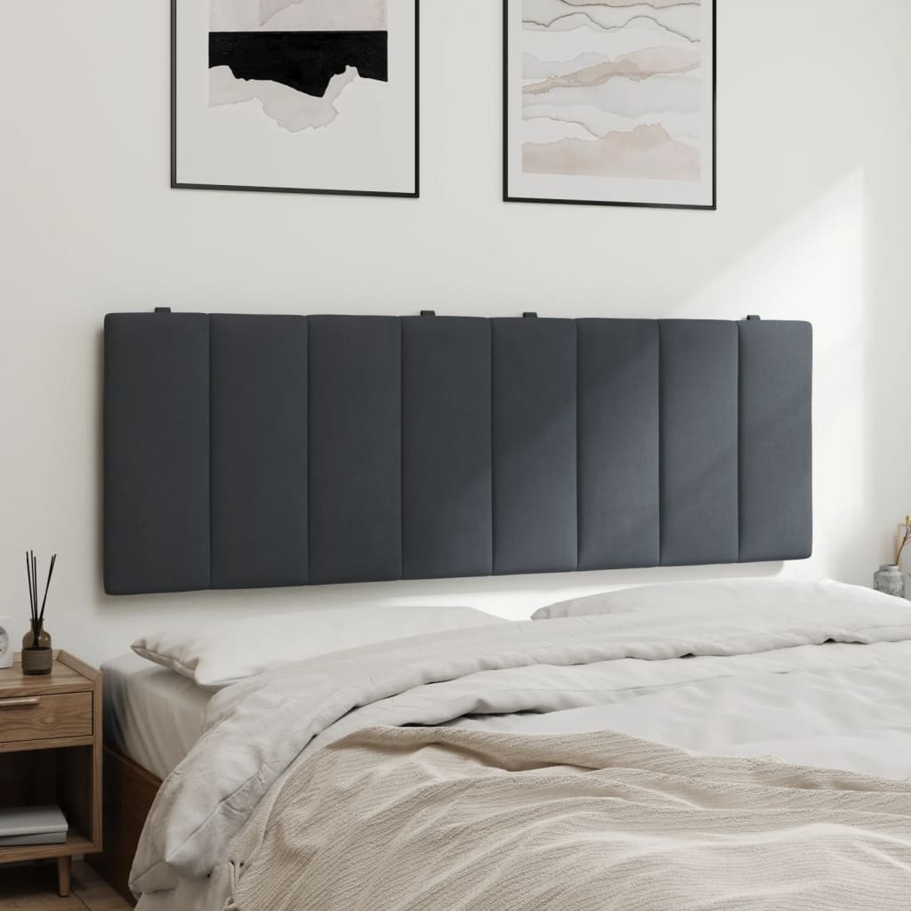 Hoofdbordkussen 120 Cm Fluweel Donkergrijs