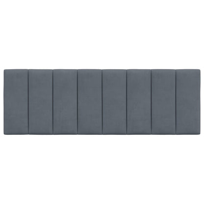Hoofdbordkussen 120 Cm Fluweel Donkergrijs