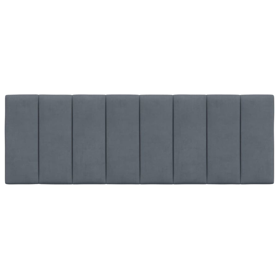 Hoofdbordkussen 120 Cm Fluweel Donkergrijs