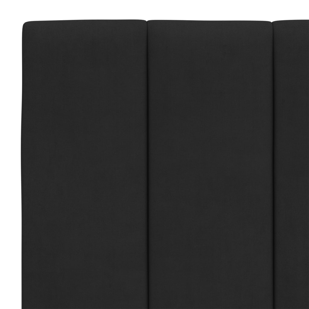 Hoofdbordkussen 120 Cm Fluweel Zwart