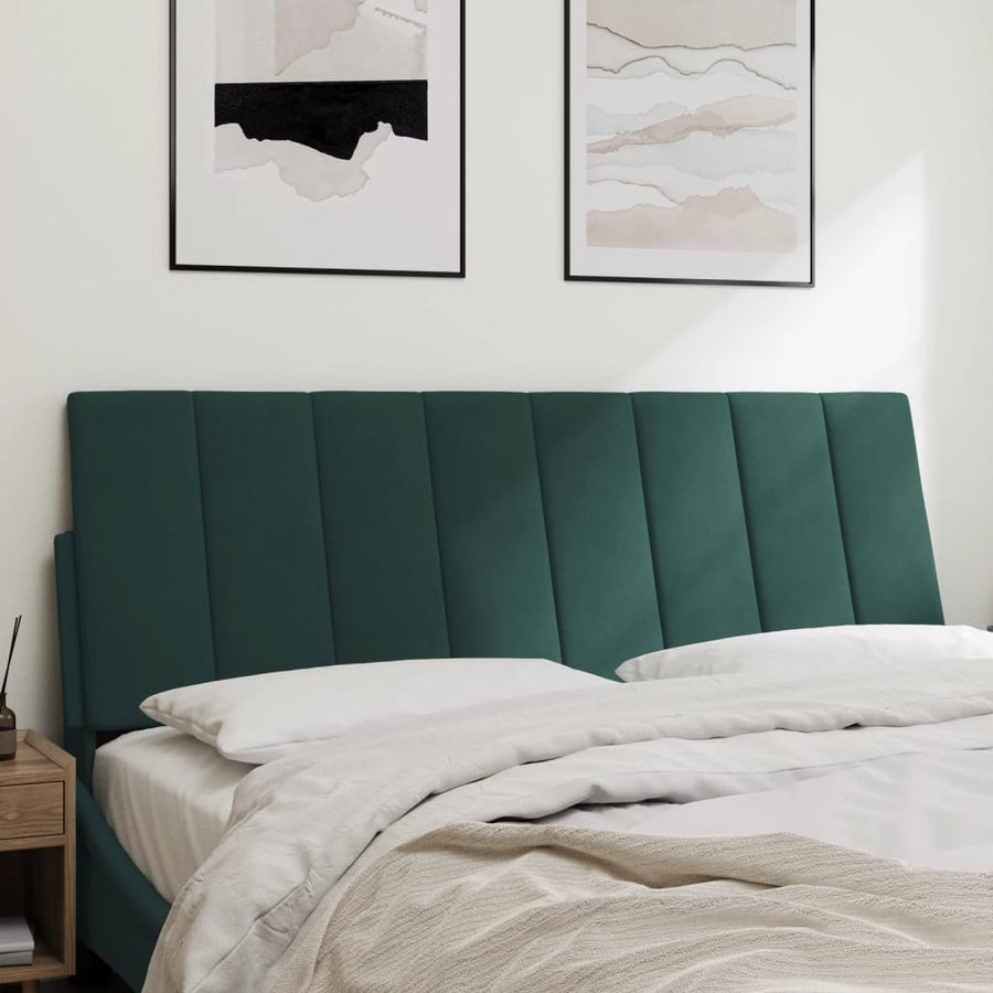 Hoofdbordkussen 120 Cm Fluweel Donkergroen