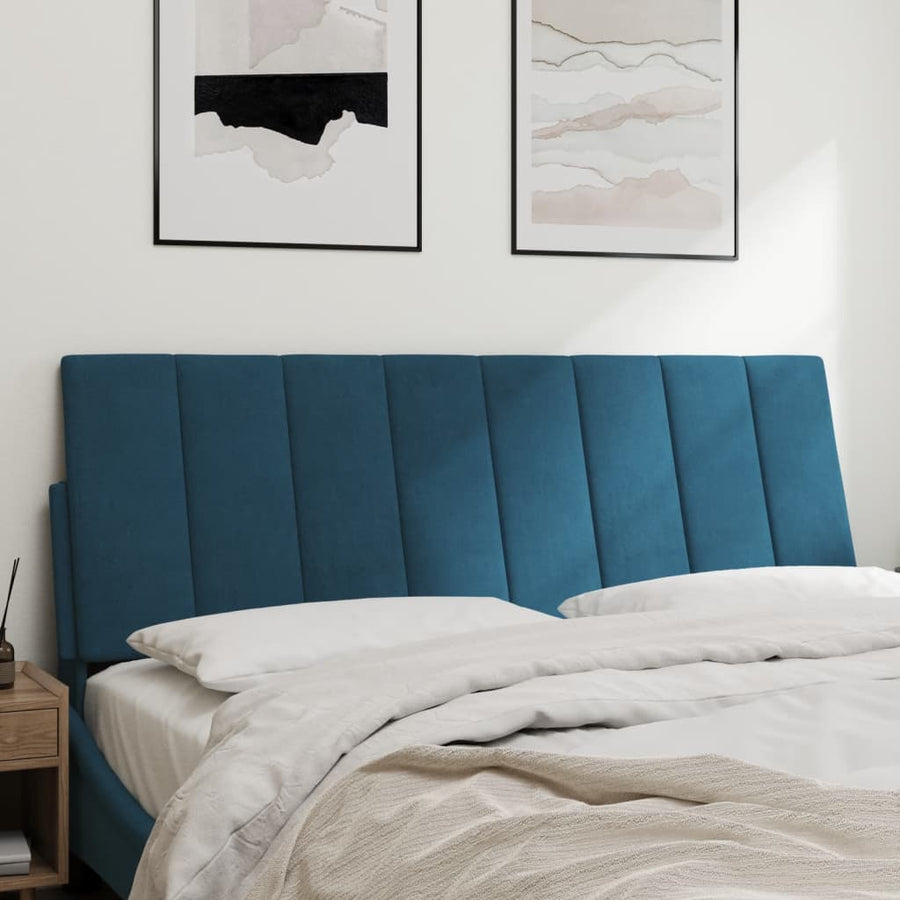 Hoofdbordkussen 120 Cm Fluweel Blauw