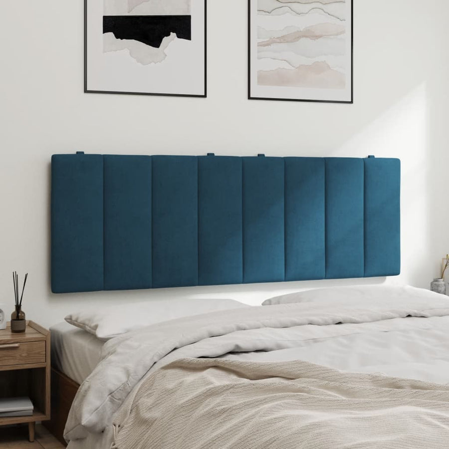 Hoofdbordkussen 120 Cm Fluweel Blauw