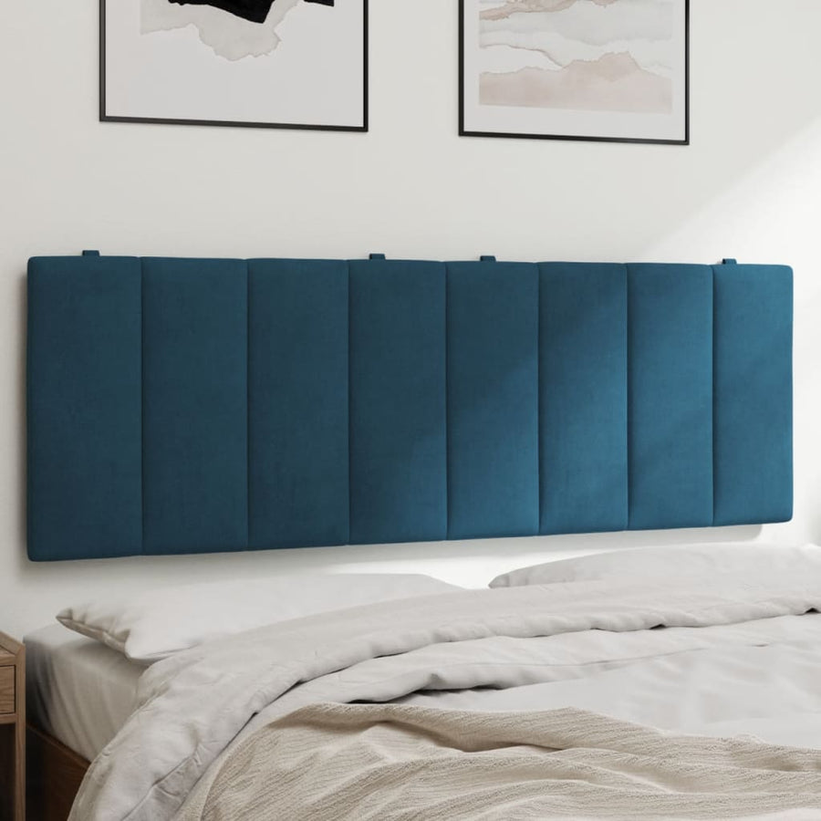 Hoofdbordkussen 120 Cm Fluweel Blauw
