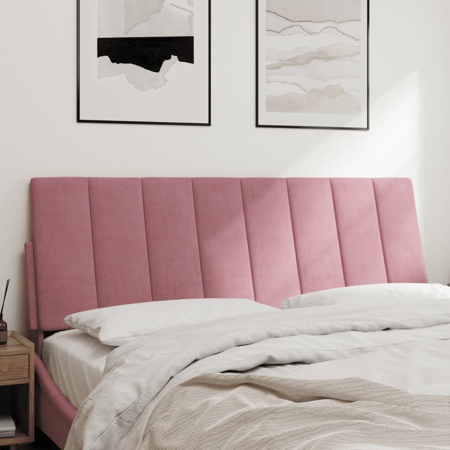 Hoofdbordkussen Fluweel 120 cm Roze