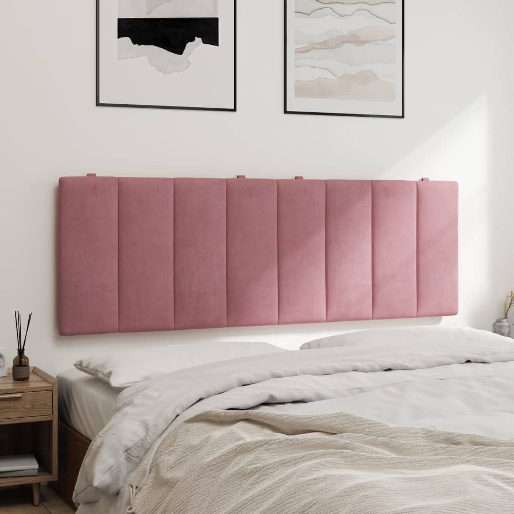 Hoofdbordkussen Fluweel 120 cm Roze