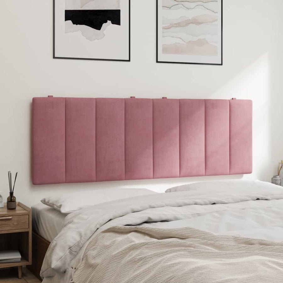 Hoofdbordkussen Fluweel 120 cm Roze