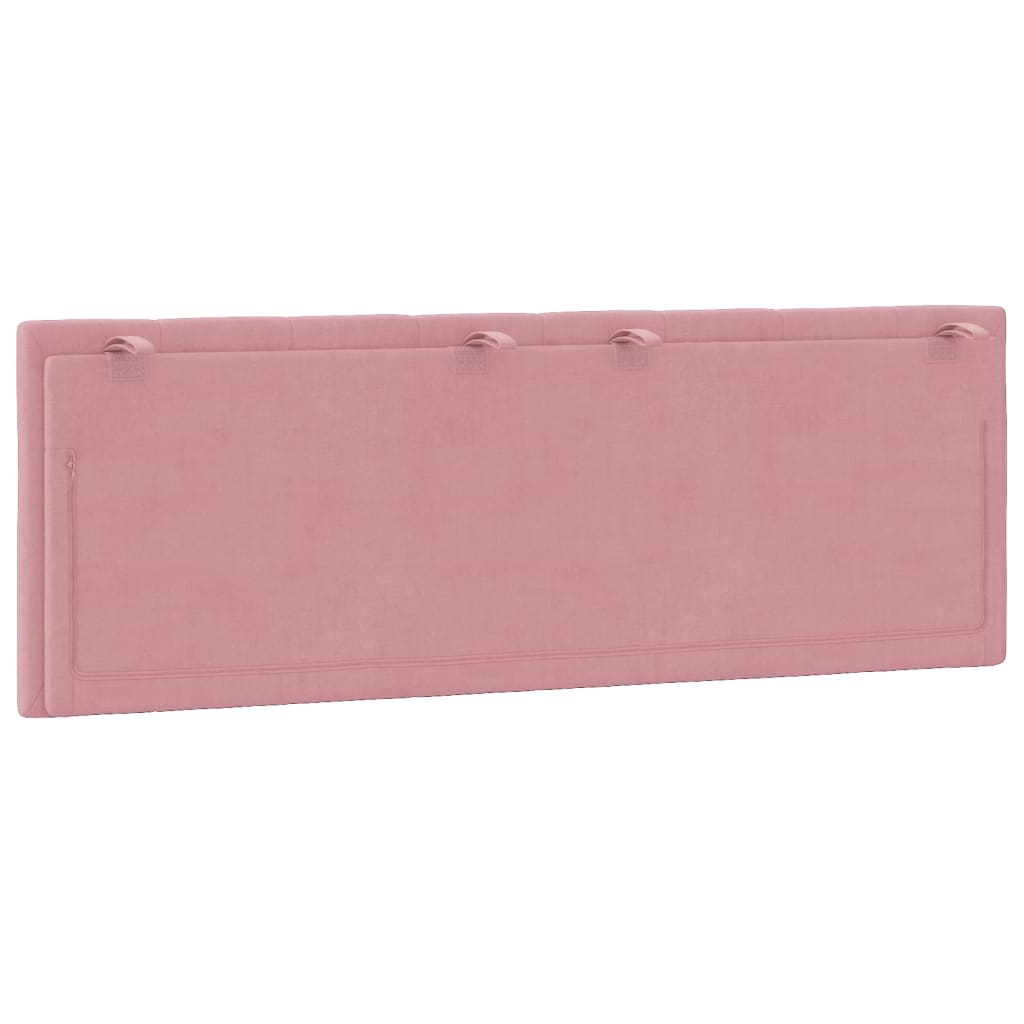 Hoofdbordkussen Fluweel 120 cm Roze