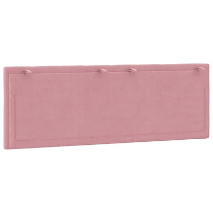 Hoofdbordkussen Fluweel 120 cm Roze
