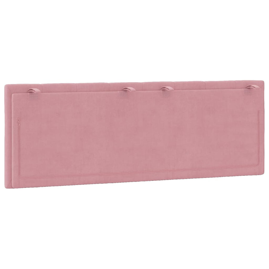 Hoofdbordkussen Fluweel 120 cm Roze