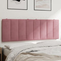 Hoofdbordkussen "Hanko" 120 cm fluweel roze