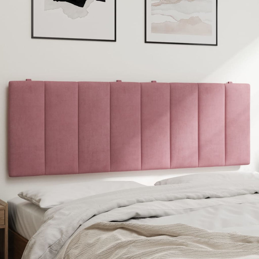Hoofdbordkussen Fluweel 120 cm Roze