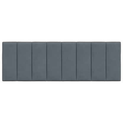 Hoofdbordkussen 140 Cm Fluweel Donkergrijs