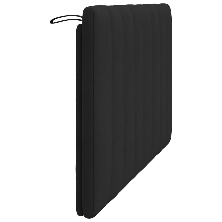 Hoofdbordkussen 140 Cm Fluweel Zwart
