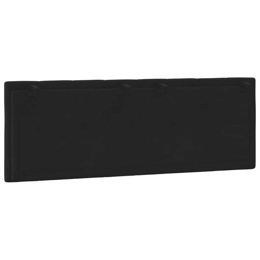 Hoofdbordkussen 140 Cm Fluweel Zwart