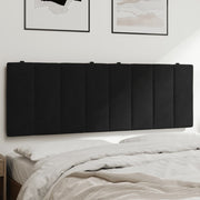 Hoofdbordkussen "Hanko" 140 cm fluweel zwart