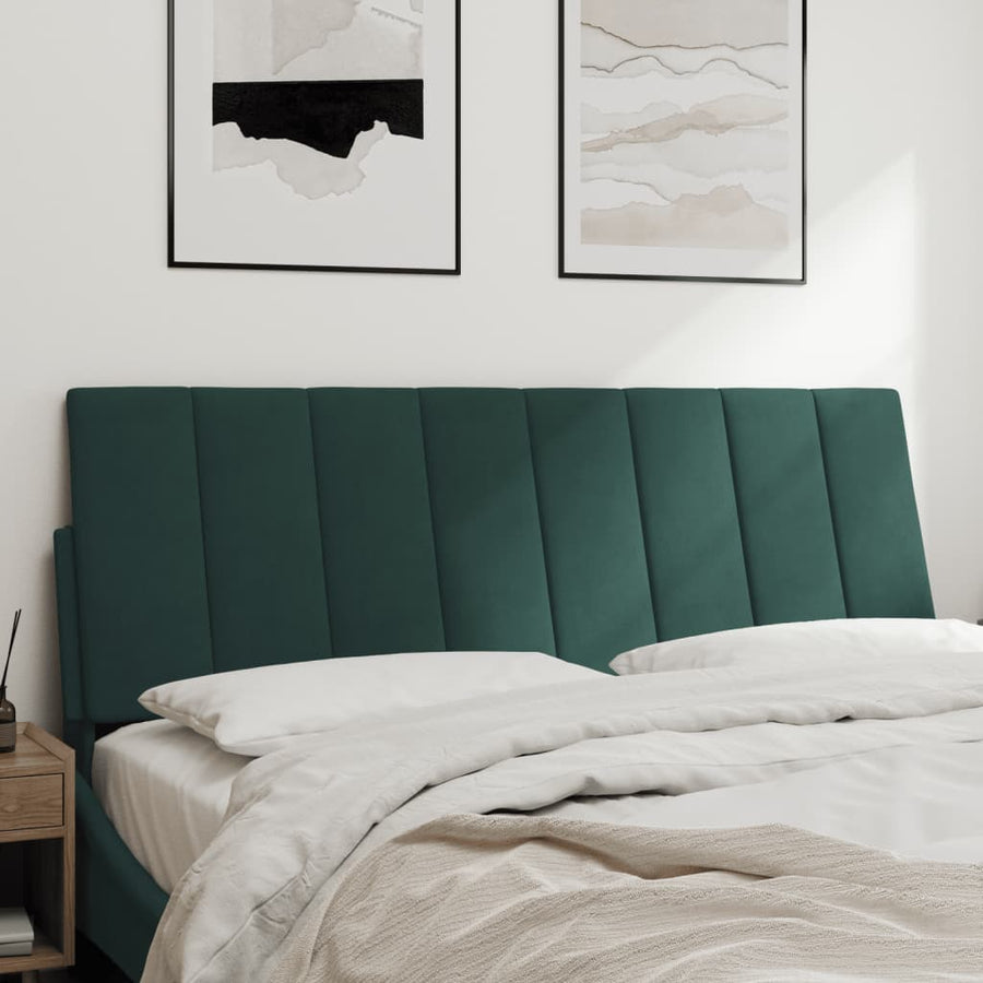 Hoofdbordkussen 140 Cm Fluweel Donkergroen