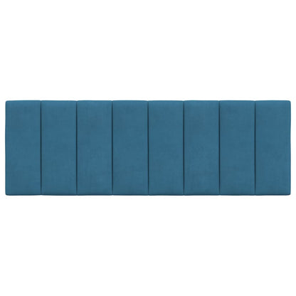 Hoofdbordkussen Fluweel 140 cm Blauw