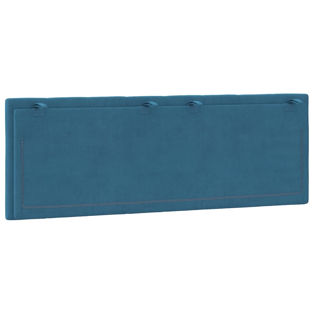 Hoofdbordkussen Fluweel 140 cm Blauw