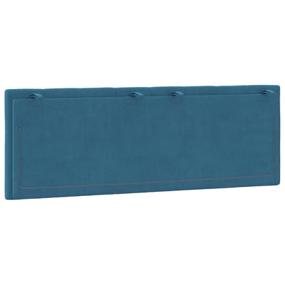 Hoofdbordkussen Fluweel 140 cm Blauw