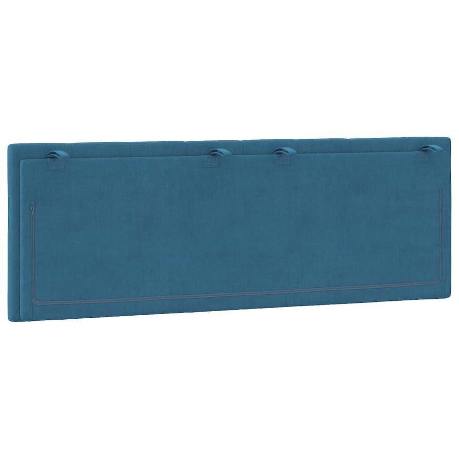 Hoofdbordkussen Fluweel 140 cm Blauw