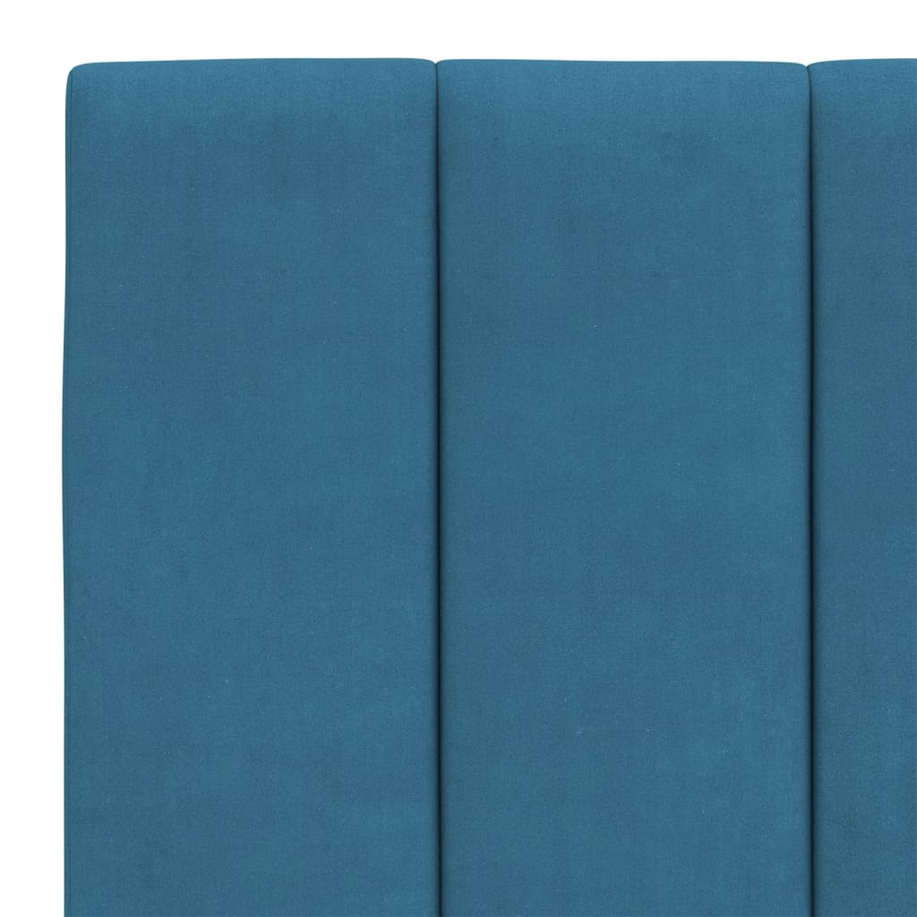 Hoofdbordkussen Fluweel 140 cm Blauw