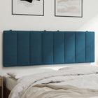 Headboard Pillow "Hanko" 140 cm velvet blue