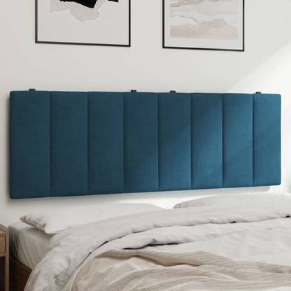 Hoofdbordkussen Fluweel 140 cm Blauw