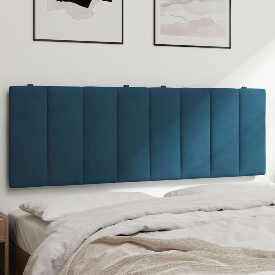 Hoofdbordkussen Fluweel 140 cm Blauw