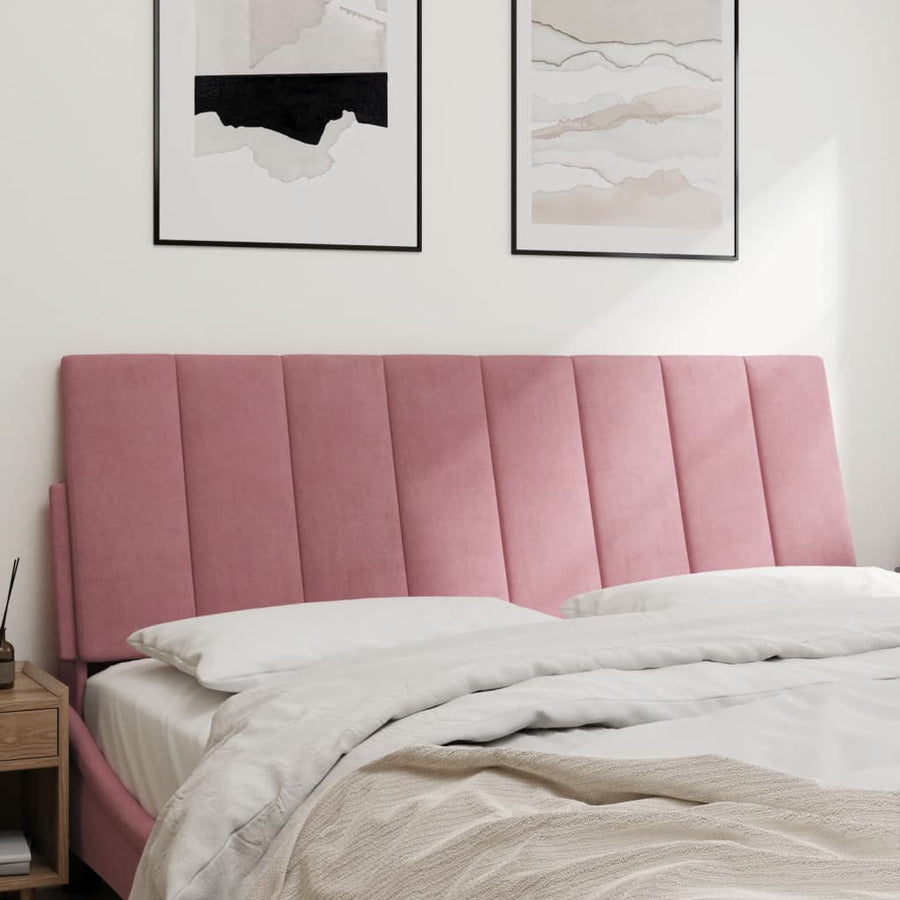 Hoofdbordkussen Fluweel 140 cm Roze