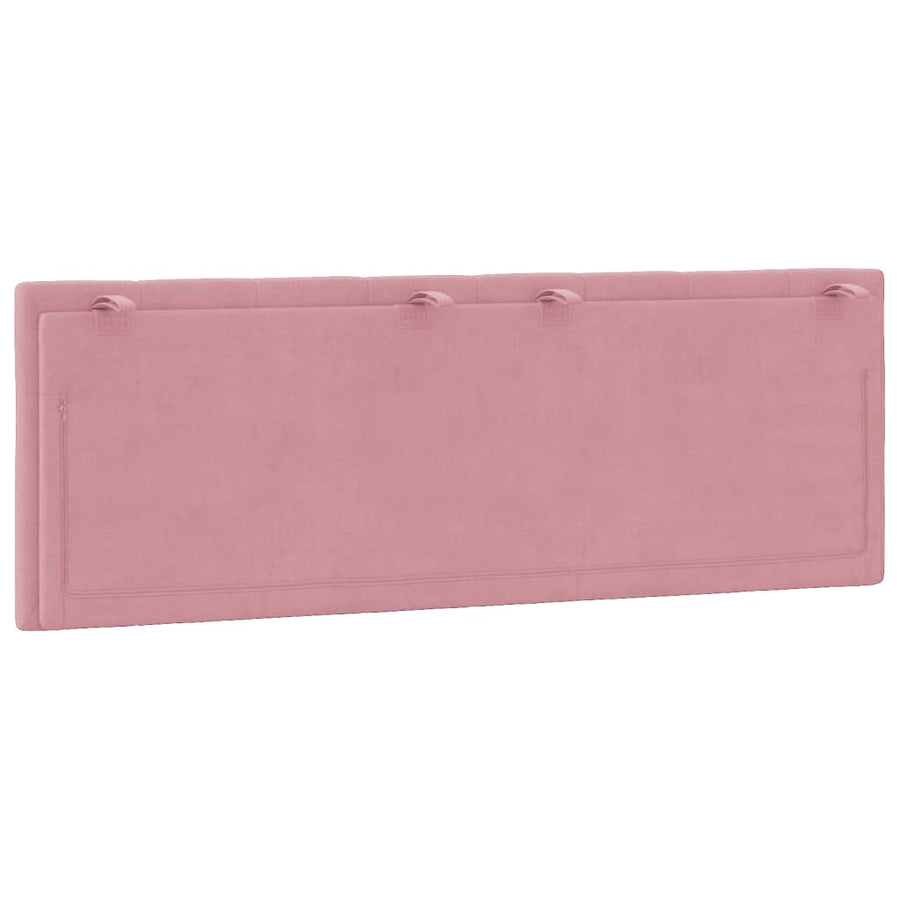 Hoofdbordkussen Fluweel 140 cm Roze
