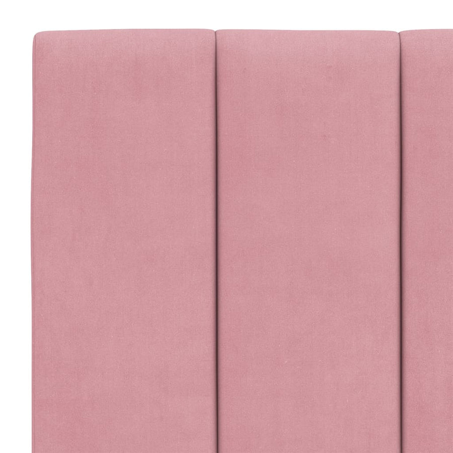 Hoofdbordkussen Fluweel 140 cm Roze