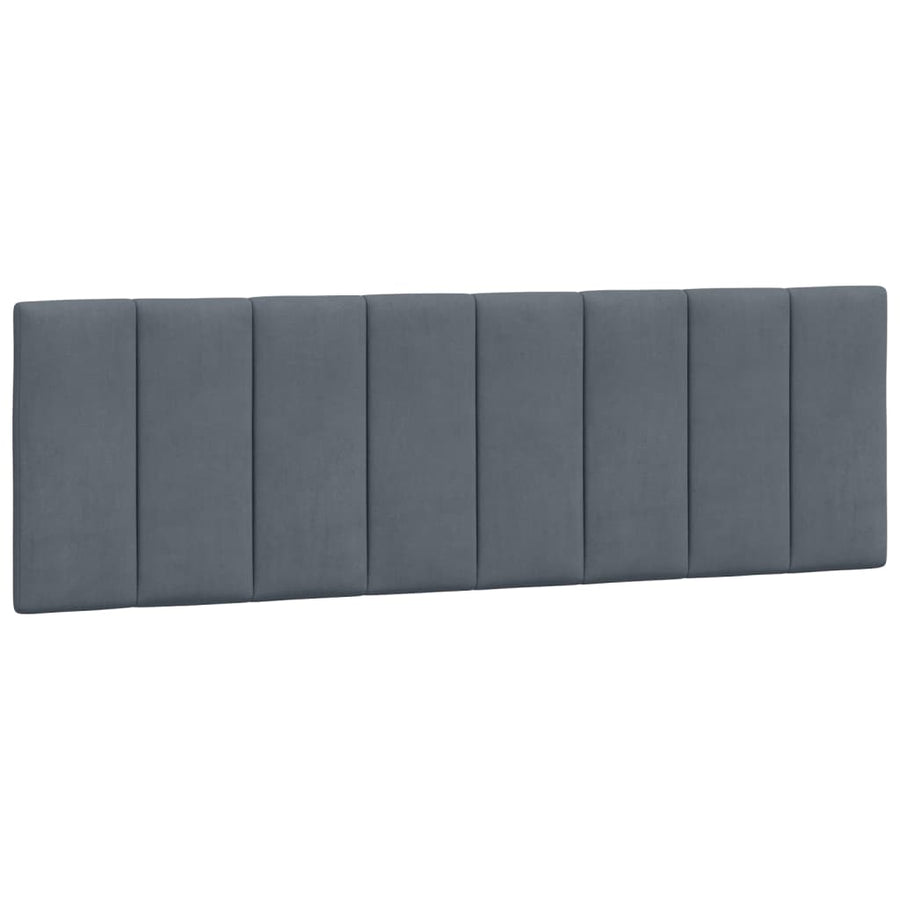 Hoofdbordkussen 160 Cm Fluweel Donkergrijs