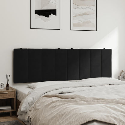 Hoofdbordkussen 160 Cm Fluweel Zwart