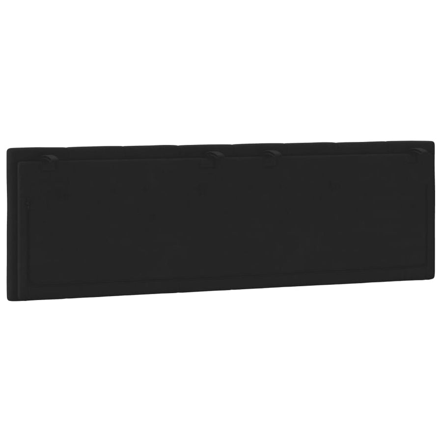 Hoofdbordkussen 160 Cm Fluweel Zwart