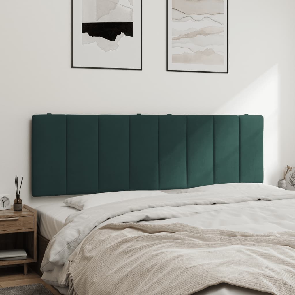 Hoofdbordkussen Fluweel 160 cm Donkergroen