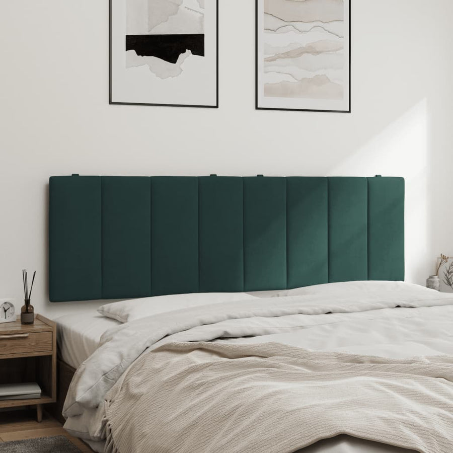Hoofdbordkussen Fluweel 160 cm Donkergroen
