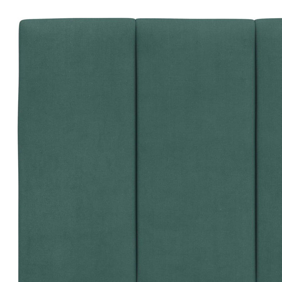 Hoofdbordkussen Fluweel 160 cm Donkergroen