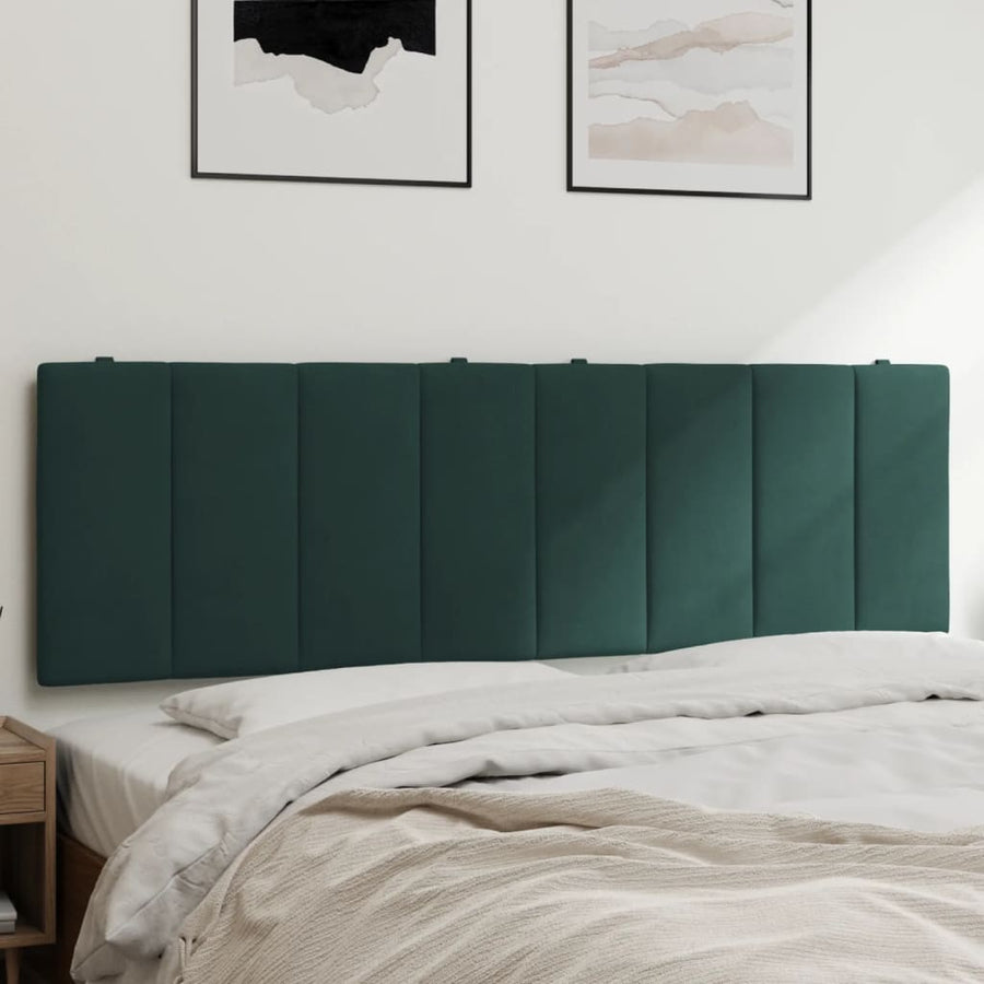 Hoofdbordkussen Fluweel 160 cm Donkergroen