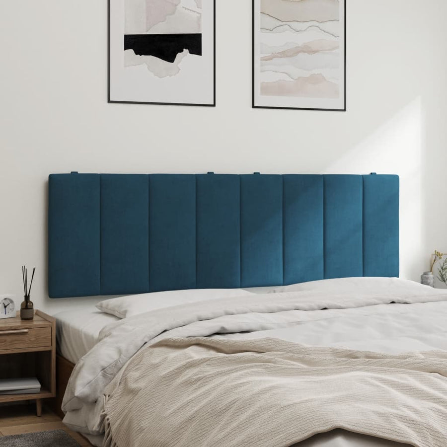 Hoofdbordkussen Fluweel 160 cm Blauw