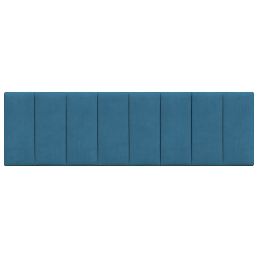 Hoofdbordkussen Fluweel 160 cm Blauw