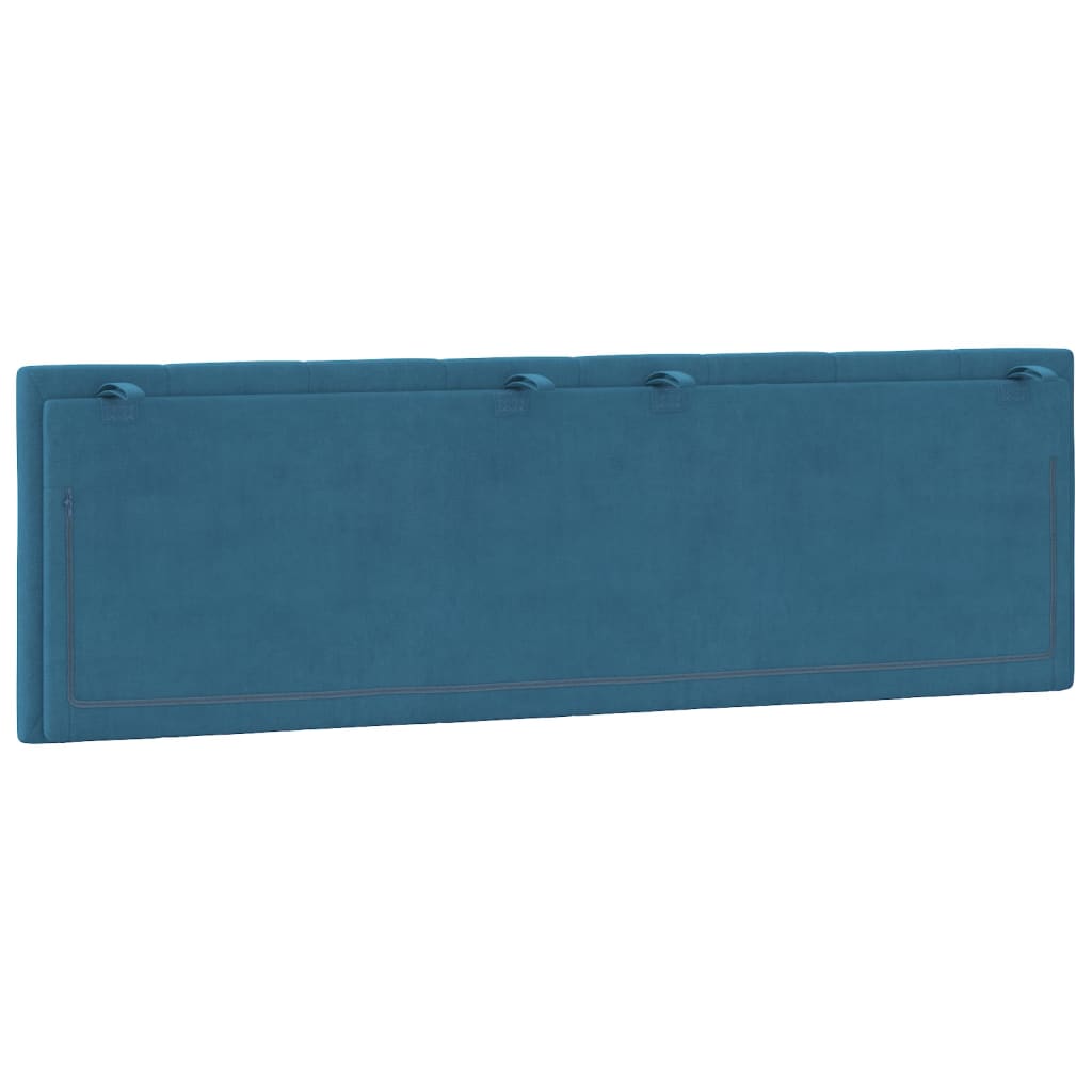 Hoofdbordkussen Fluweel 160 cm Blauw