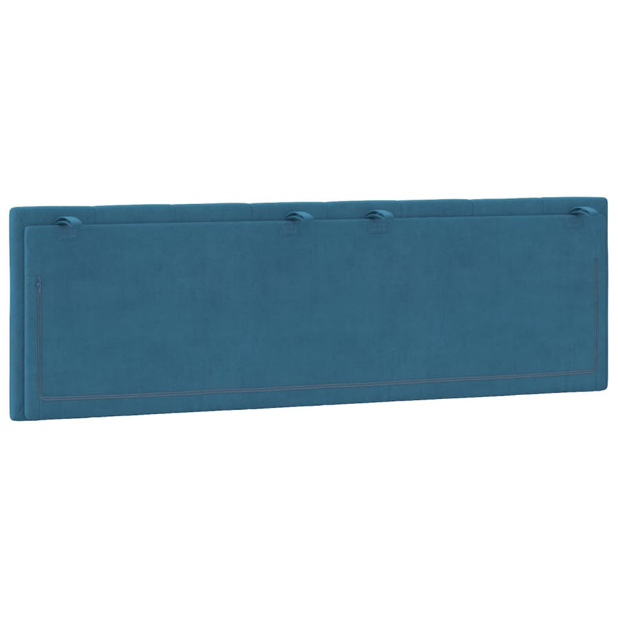 Hoofdbordkussen Fluweel 160 cm Blauw