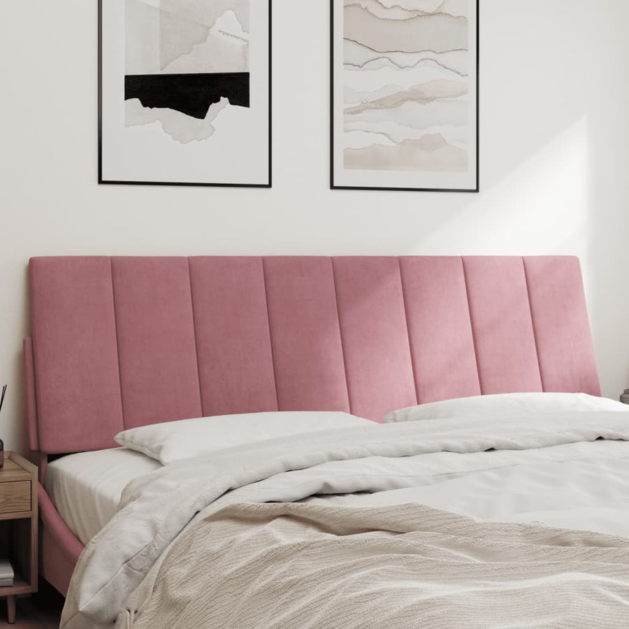 Hoofdbordkussen Fluweel 160 cm Roze